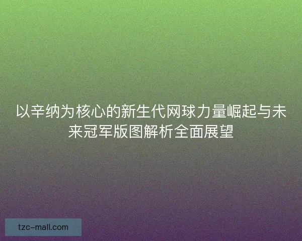 以辛纳为核心的新生代网球力量崛起与未来冠军版图解析全面展望